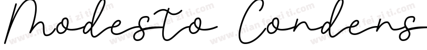 Modesto CondensedVer字体转换